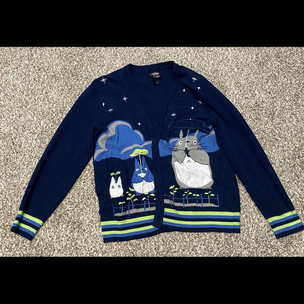 Her Universe Studio Ghibli My Neighbor Totoro Night Sky Cardigan- Good Condition